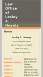 Mobile Screenshot of hoeniglaw.com